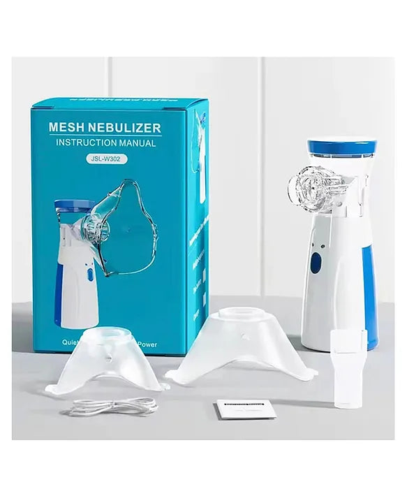 Portable Ultrasonic Mesh Nebulizer Machine | Cool Mist Inhaler for Adults & Kids