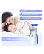 Portable Ultrasonic Mesh Nebulizer Machine | Cool Mist Inhaler for Adults & Kids