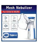 Portable Ultrasonic Mesh Nebulizer Machine | Cool Mist Inhaler for Adults & Kids
