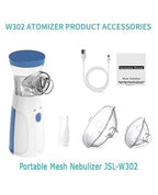 Portable Ultrasonic Mesh Nebulizer Machine | Cool Mist Inhaler for Adults & Kids