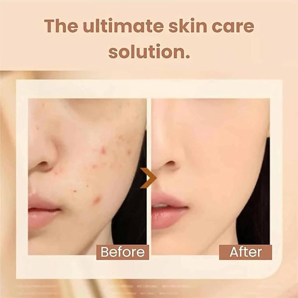 2 in 1 Anti-Wrinkle Foundation Stick with Brush, Luxury Hydrating Makeup Stick