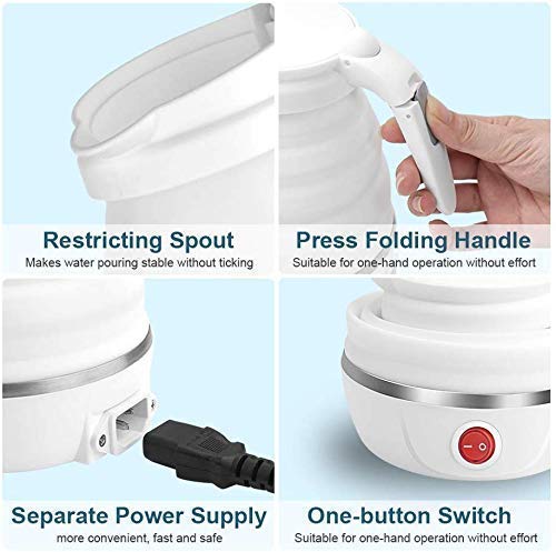 Travel Folding Electric Kettle – 600ml Portable Fast Boiler