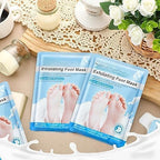 Moisturizing Foot Peel Mask for Cracked Dry Feet – Goat Milk (2 Pack)