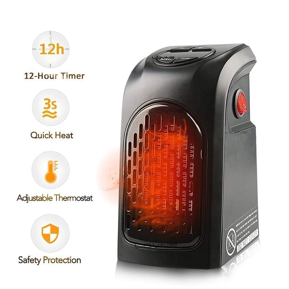 Buy Handy Electric Heater 400W – compact plug-in heater with LED display.