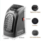 Buy Handy Electric Heater 400W – compact plug-in heater with LED display.