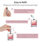 Refillable Mini Perfume Atomizer Bottle – 5ml Portable Travel Scent Spray Pump Case (3 Pack)