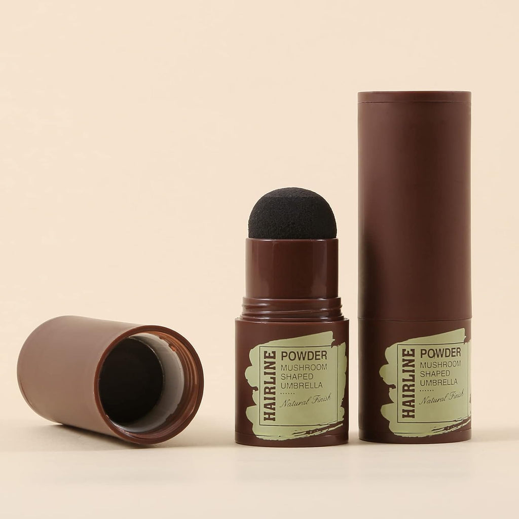 Black Hair Shadow Root Touch Up Powder | Waterproof Hairline Filler & Gray Hair Cover