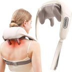 Electric Neck & Shoulder Massager with Heat | Wireless 3D Deep Tissue Kneading Massage Pillow