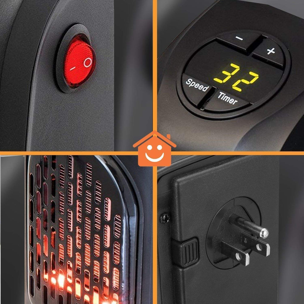 Buy Handy Electric Heater 400W – compact plug-in heater with LED display.