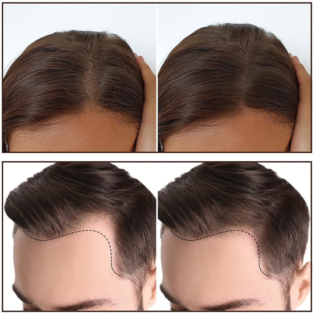 Black Hair Shadow Root Touch Up Powder | Waterproof Hairline Filler & Gray Hair Cover