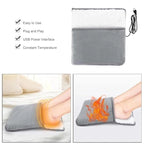 USB Heated Foot Warmer Pad – Soft Flannel Electric Heating Pad 11.8