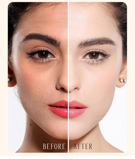 2 in 1 Korean Anti-Wrinkle Foundation Stick with Brush, Luxury Hydrating Makeup Stick