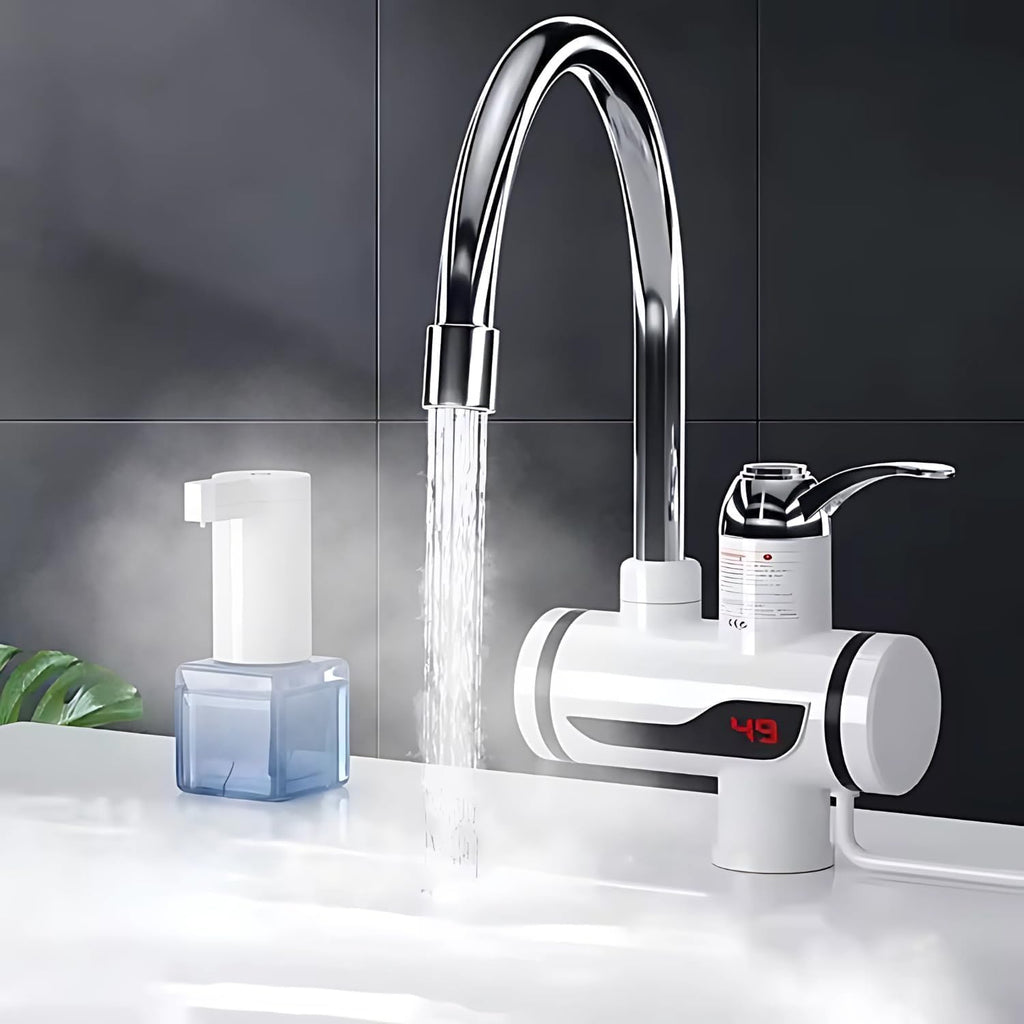 Instant Electric Water Heater Faucet Tap 3000W – Fast Heating, Energy Efficient, Portable Electric Hot Water Tap.