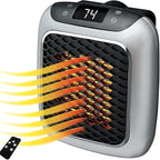 Handy Heater 800W – Portable Plug-In Wall Heater with Adjustable Thermostat & Timer | Energy-Efficient Mini Ceramic Room Heater for Home & Office